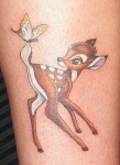 La dulzura de bambi en tatuajes