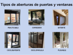 Tipos de abertura de puertas y ventanas