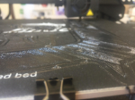 Limpieza de la cama de una impresora 3D